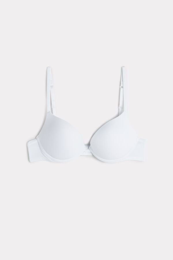 Intimssimi Simona Microfiber Super Push-Up Bra White | AILDF79126