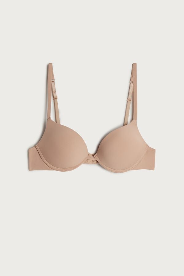 Intimssimi Simona Microfiber Super Push-Up Bra Natural | FILHY17883