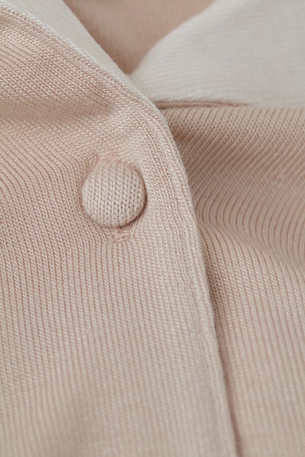 Intimssimi Simple Elegance Open Front Cardigan in Modal Pale Pink | ILZPD99582