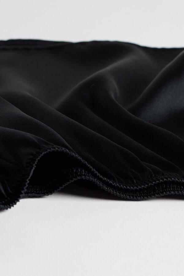 Intimssimi Smooth Silk-Satin Shorts Black | PILQX32701