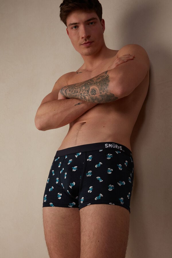 Intimssimi Smurf Boxers in Stretch Supima® Cotton Blue | ILXMI65465