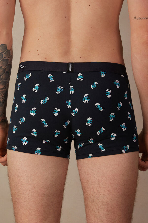 Intimssimi Smurf Boxers in Stretch Supima® Cotton Blue | ILXMI65465