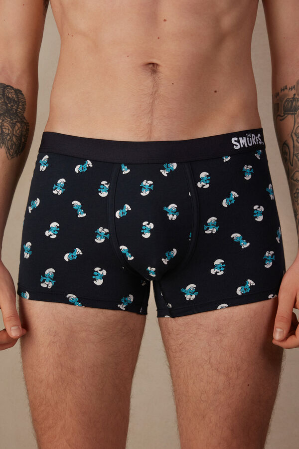 Intimssimi Smurf Boxers in Stretch Supima® Cotton Blue | ILXMI65465