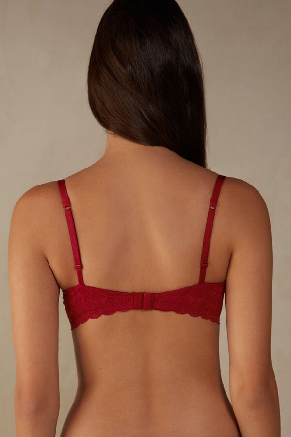 Intimssimi Sofia Balconette Bra in Lace Red | QILUV46085