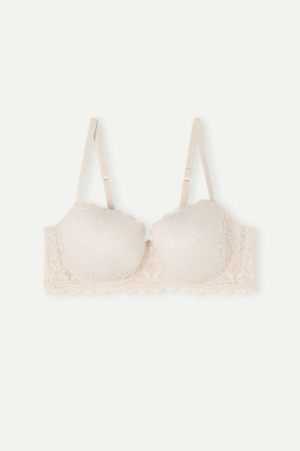 Intimssimi Sofia Balconette Bra in Lace Natural | TILWZ85807