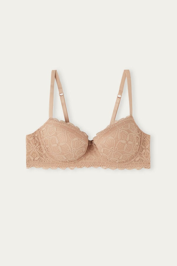 Intimssimi Sofia Balconette Bra in Lace Natural | UILND81546