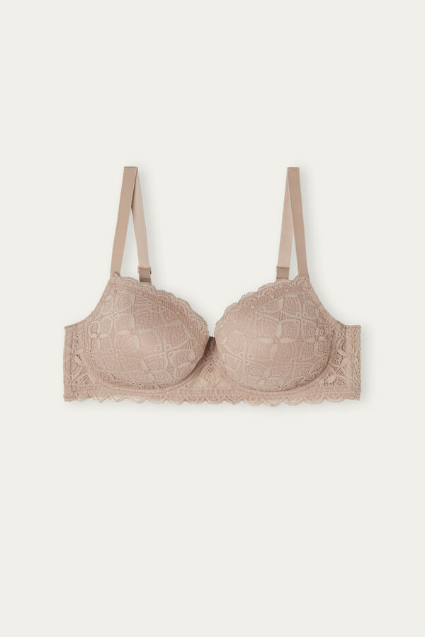 Intimssimi Sofia Balconette Bra in Lace Natural | XILGW72411