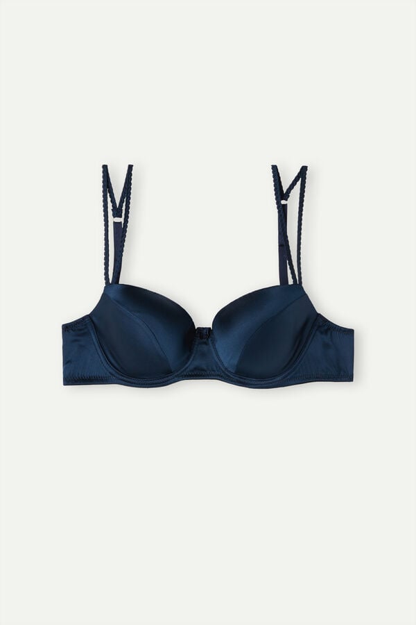 Intimssimi Sofia Balconette Bra in Silk Blue | BILSD72030