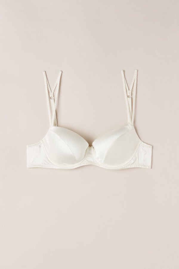 Intimssimi Sofia Balconette Bra in Silk White | ILZDE14309