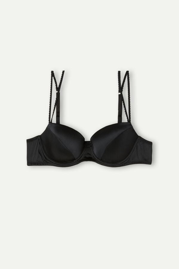 Intimssimi Sofia Balconette Bra in Silk Black | TILWZ94412