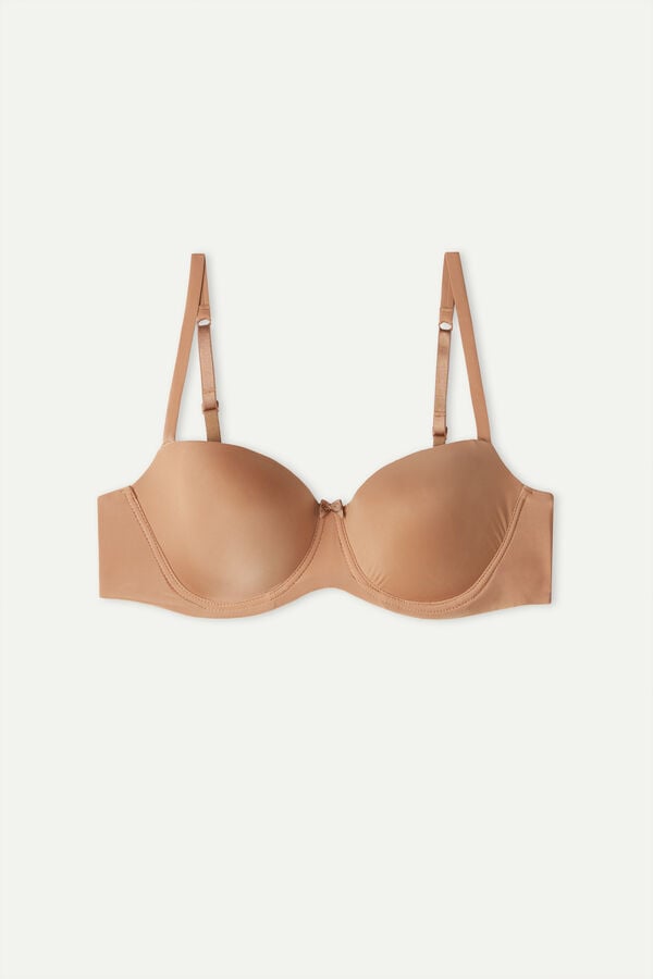 Intimssimi Sofia Balconette Bra in Ultralight Microfiber Natural | TILPQ14610