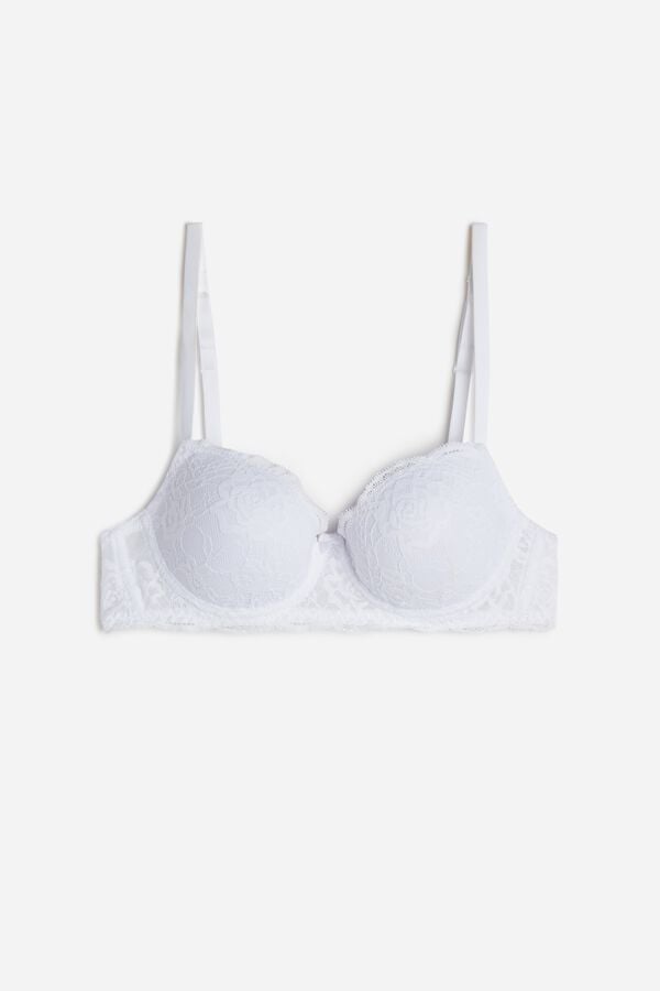 Intimssimi Sofia Lace Balconette Bra White | ILXBR70123