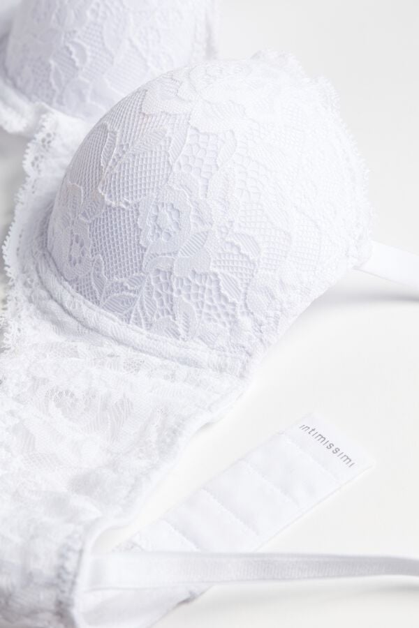 Intimssimi Sofia Lace Balconette Bra White | ILXBR70123