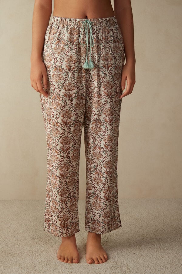 Intimssimi Spices Garden Cotton Trousers Floral | YILVQ81087