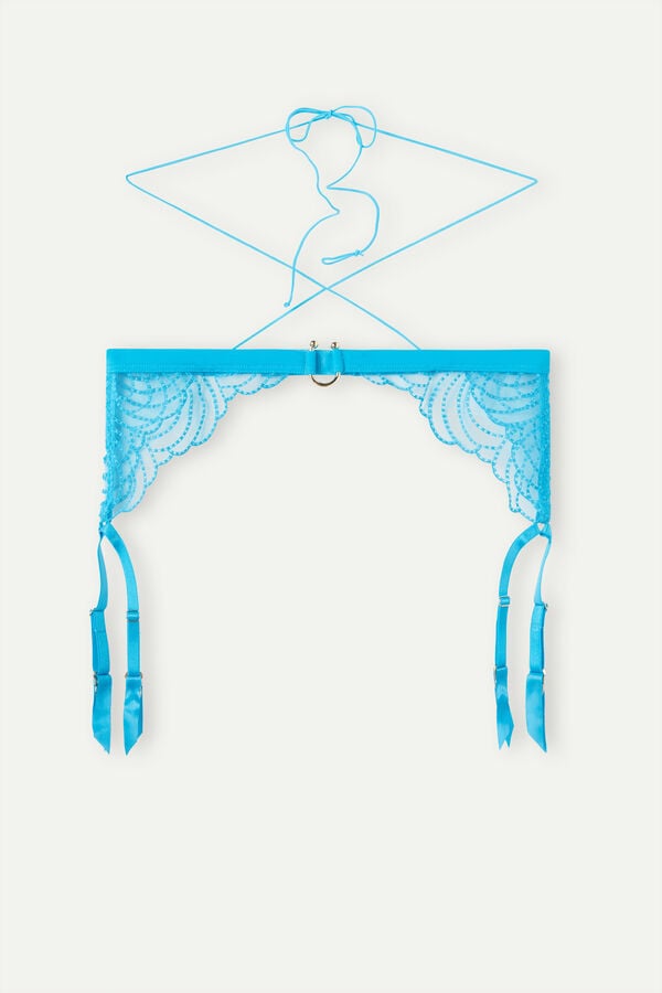 Intimssimi Steal the Show Garter Belt Blue | ILDYB38309