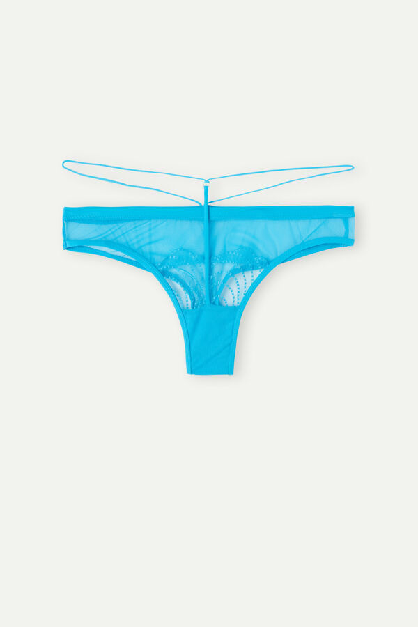 Intimssimi Steal the Show High Rise Brazilian Blue | ILJKU82677