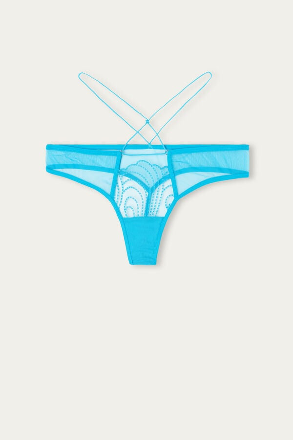 Intimssimi Steal the Show Thong Blue | YILGT10468