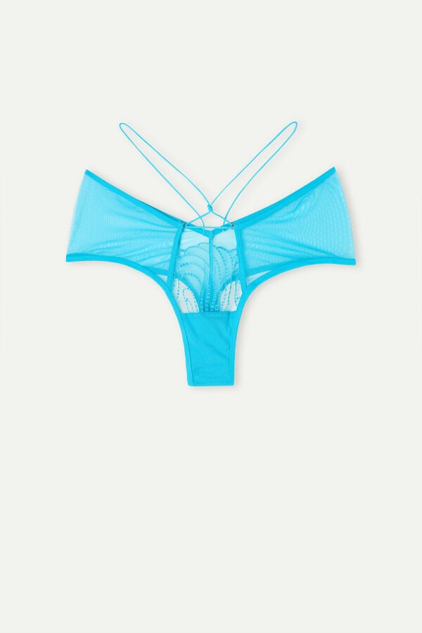 Intimssimi Steal the Show ‘80s Style Hipster Brazilian Blue | QILWA55263