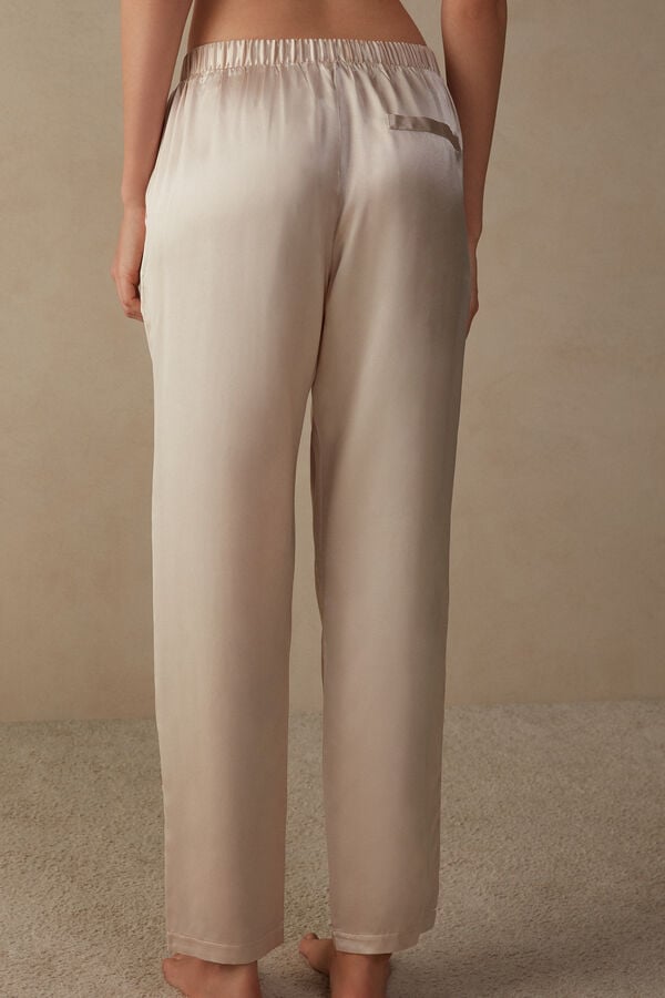 Intimssimi Straight Silk Pants Natural | ILCVG88599