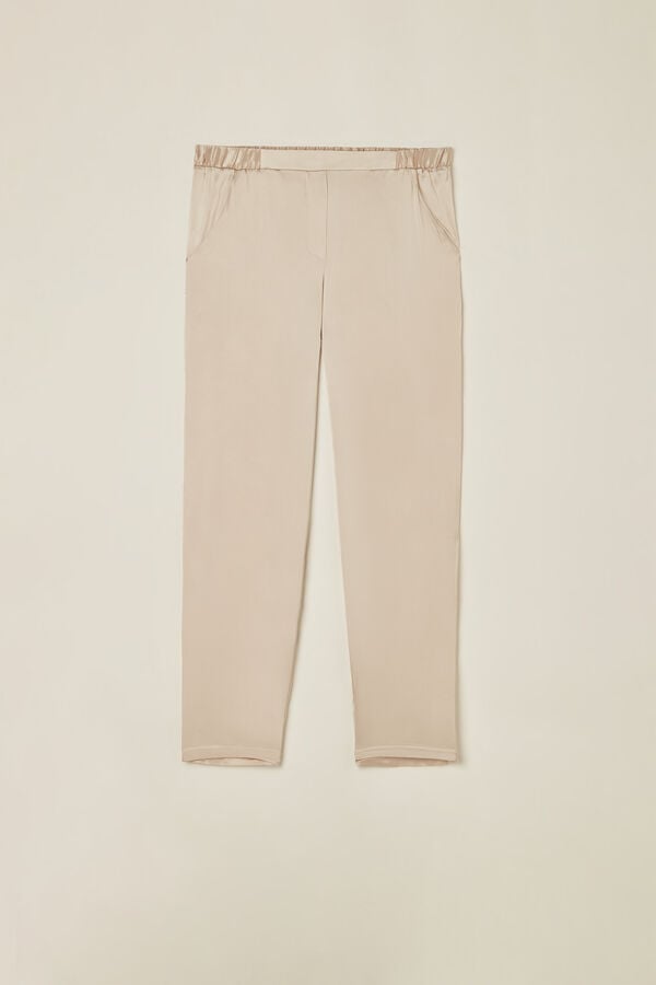 Intimssimi Straight Silk Pants Natural | ILCVG88599