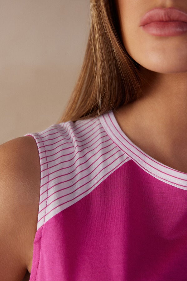 Intimssimi Strawberry Milkshake Tank Top in Supima® Ultrafresh Cotton Pink | ILJVR78333