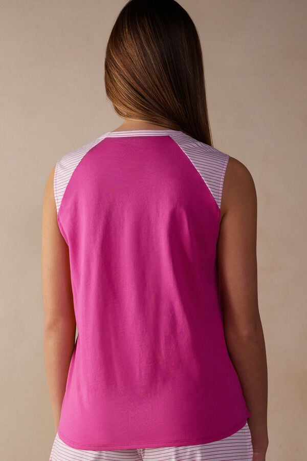 Intimssimi Strawberry Milkshake Tank Top in Supima® Ultrafresh Cotton Pink | ILJVR78333