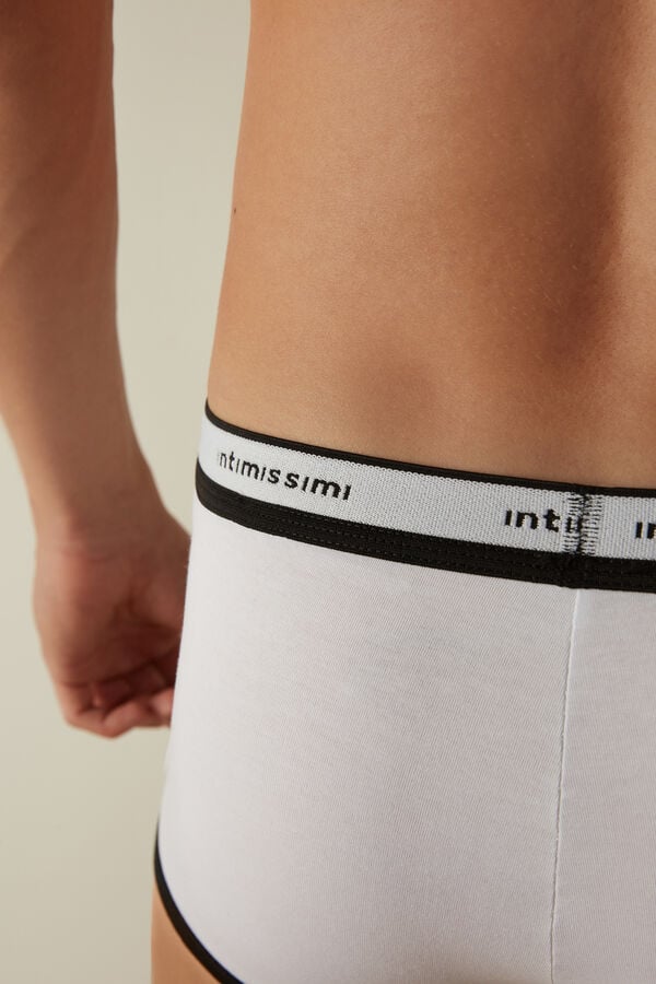 Intimssimi Stretch Supima® Cotton Boxer Shorts with Logo Detail Multicolor | MILHR28549