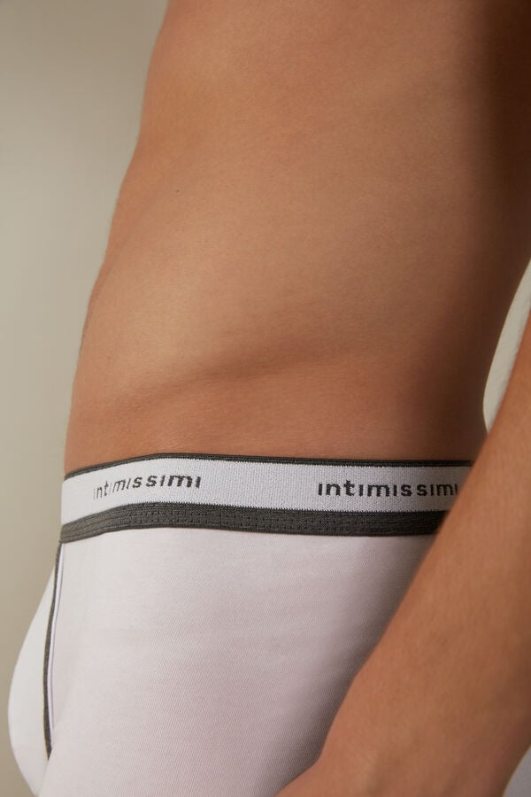 Intimssimi Stretch Supima® Cotton Boxer Shorts with Logo Detail Grey | TILPQ74240