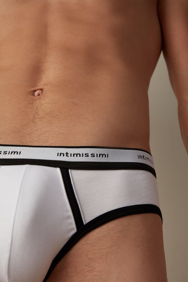 Intimssimi Stretch Supima® Cotton Brief with Logo Detail Multicolor | ILJKU10267