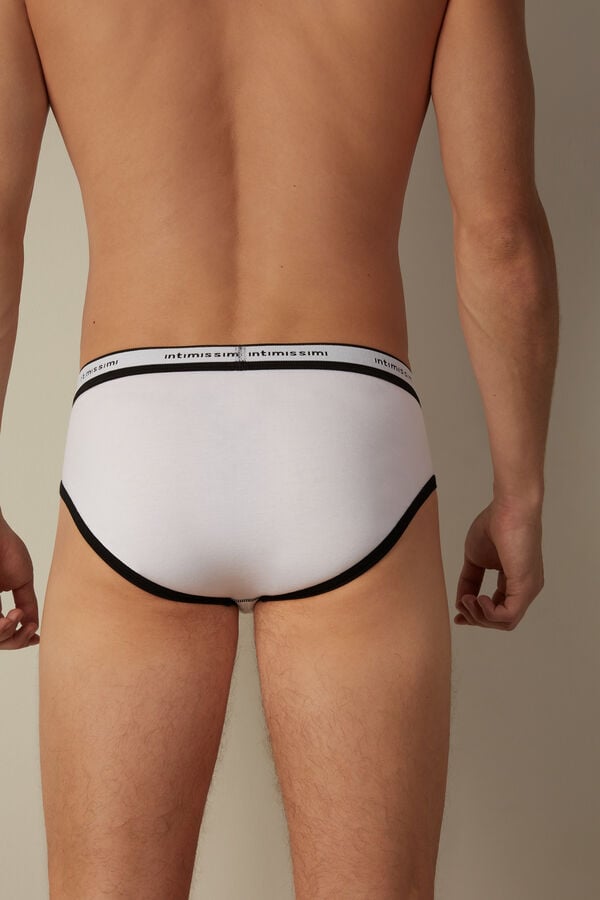 Intimssimi Stretch Supima® Cotton Brief with Logo Detail Multicolor | ILJKU10267