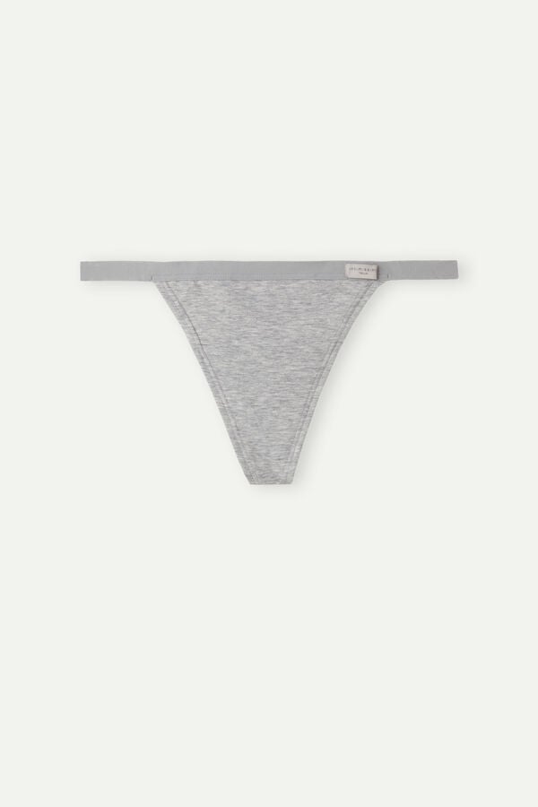 Intimssimi String Thong in Cotton Grey | ILNZX73191