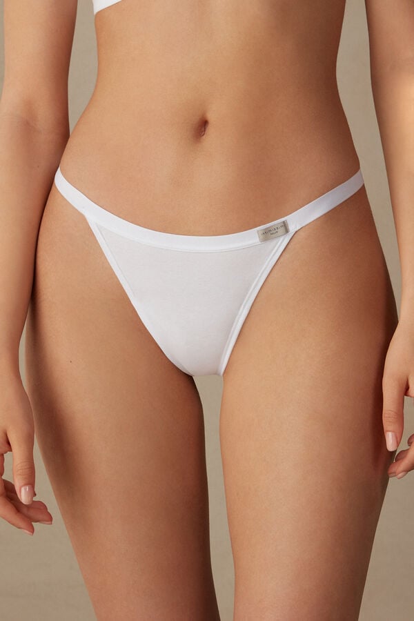 Intimssimi String Thong in Cotton White | MILHR74932