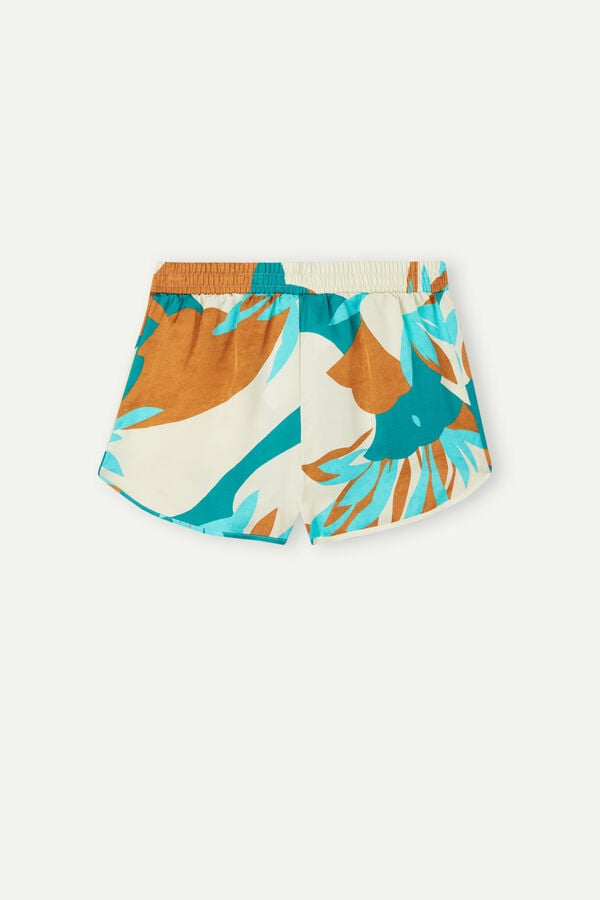 Intimssimi Summer Vibes Viscose Satin Shorts Multicolor | PILER84567