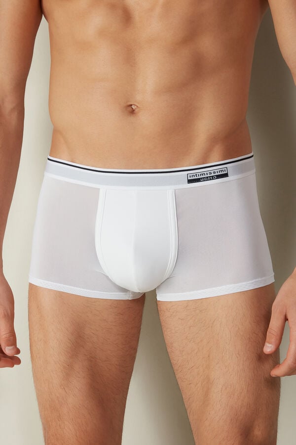 Intimssimi Super Fresh Micro-mesh Boxers White | ILDYB67996