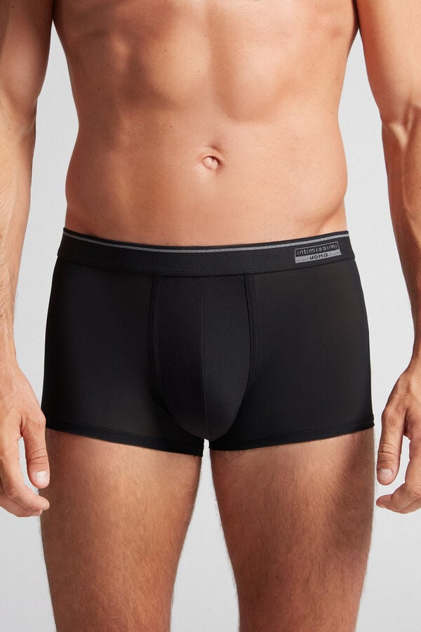 Intimssimi Super Fresh Micro-mesh Boxers Black | ILJVR11899