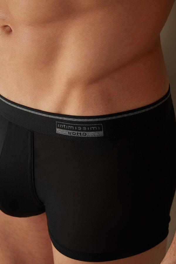 Intimssimi Super Fresh Micro-mesh Boxers Black | ILJVR11899