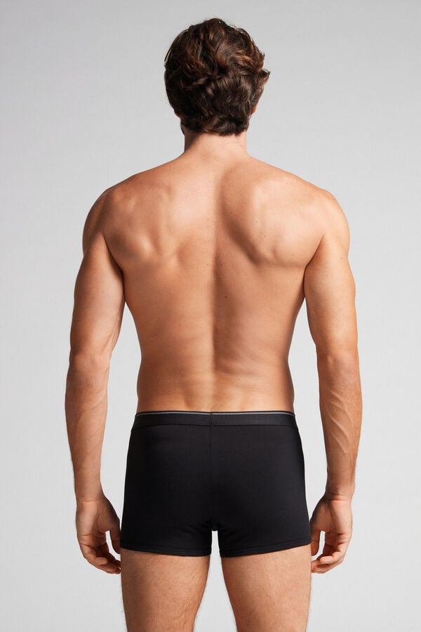 Intimssimi Supima® Cotton Boxers Black | BILSD66444