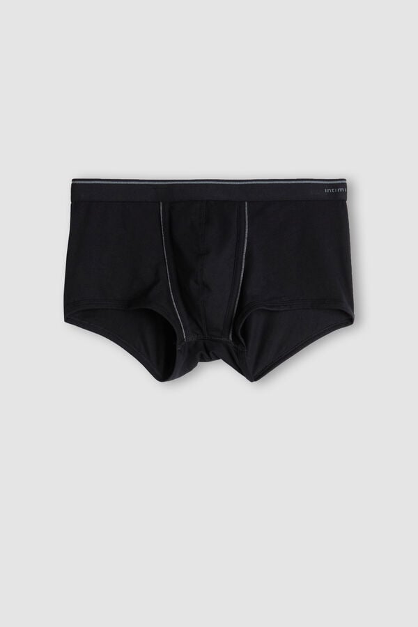 Intimssimi Supima® Cotton Boxers Black | BILSD66444