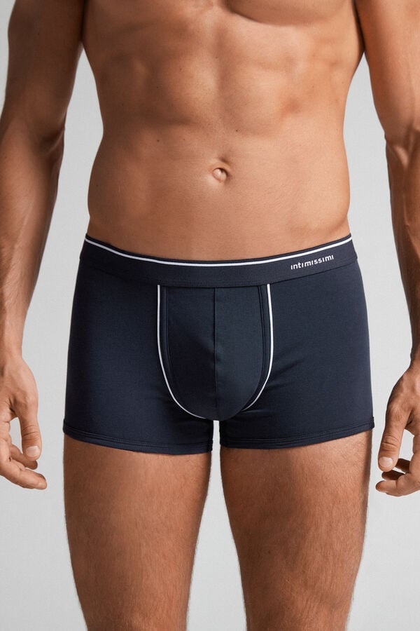 Intimssimi Supima® Cotton Boxers Blue | YILVQ69346