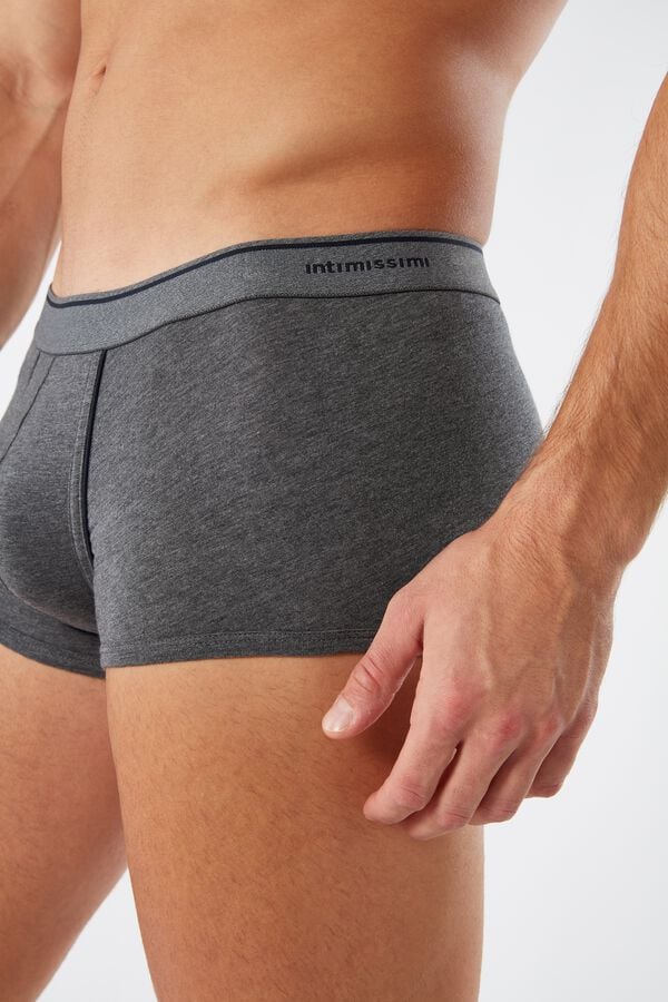 Intimssimi Supima® Cotton Boxers Dark Grey | ILNEJ61805