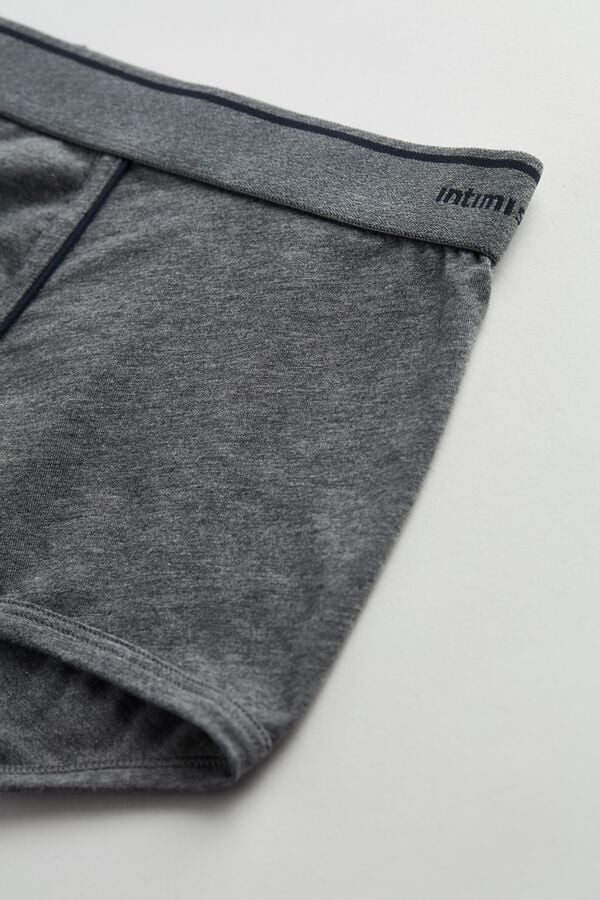 Intimssimi Supima® Cotton Boxers Dark Grey | ILNEJ61805