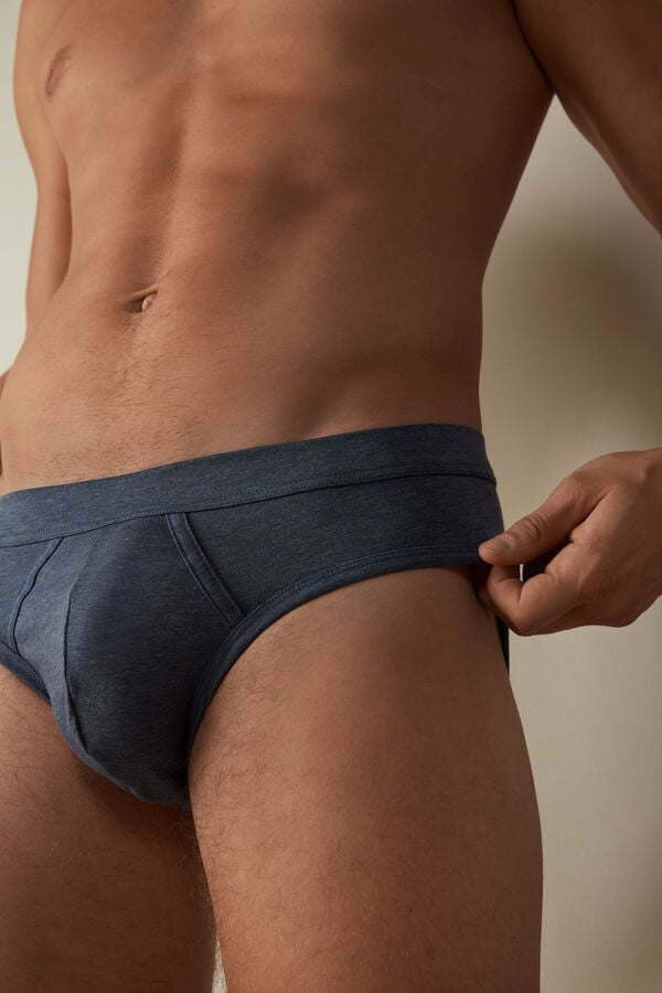 Intimssimi Supima® Cotton Briefs Blue | QILWA93297