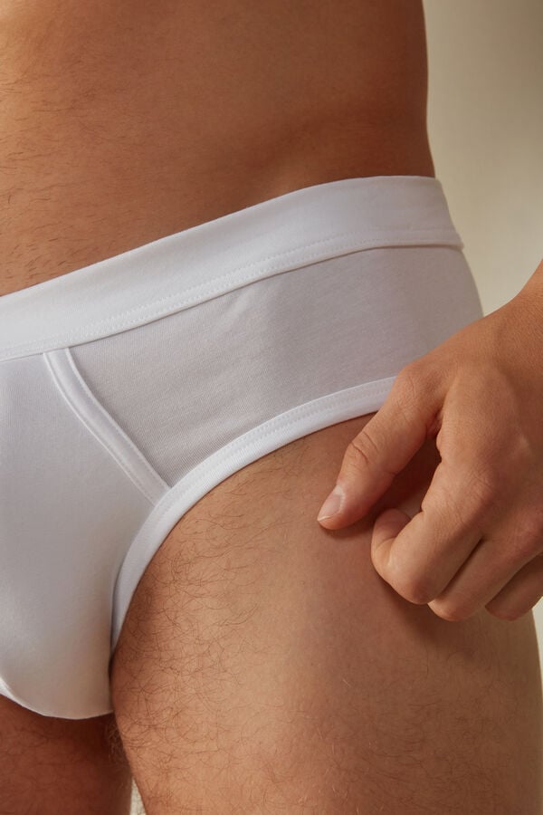 Intimssimi Supima® Cotton Briefs White | FILHY91031