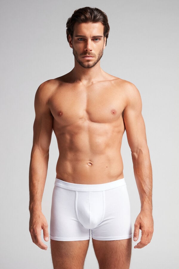 Intimssimi Supima® Cotton Loose Fit Boxers White | AILDF37445