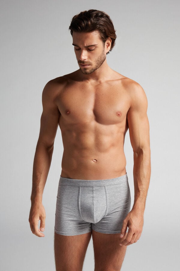 Intimssimi Supima® Cotton Loose Fit Boxers Grey | AILWC86951