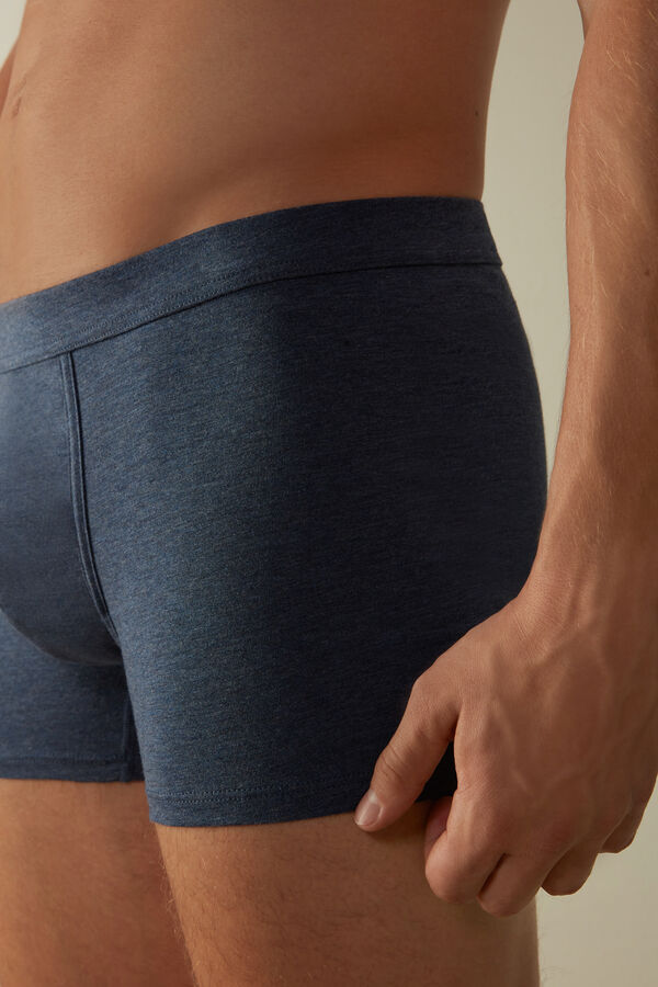 Intimssimi Supima® Cotton Loose Fit Boxers Blue | EILVG28798