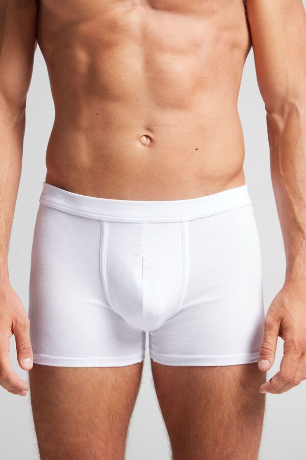 Intimssimi Supima® Cotton Loose Fit Boxers White | ILDYB96961