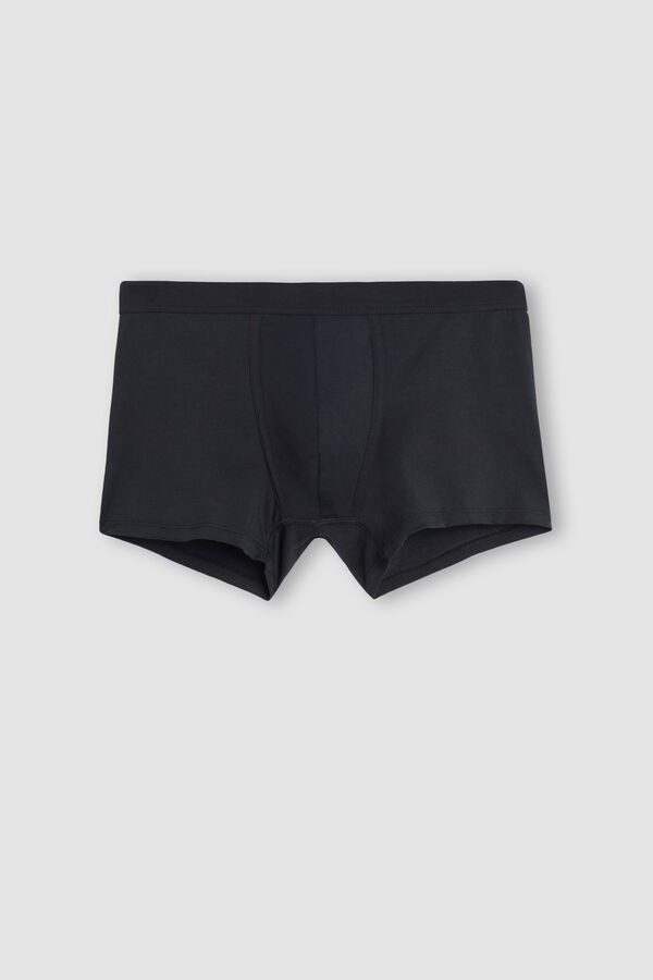 Intimssimi Supima® Cotton Loose Fit Boxers Black | XILBH55397