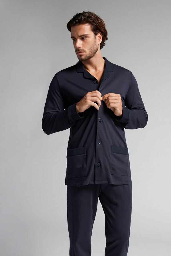 Intimssimi Supima® Cotton Pajamas Blue | ILXBR18265