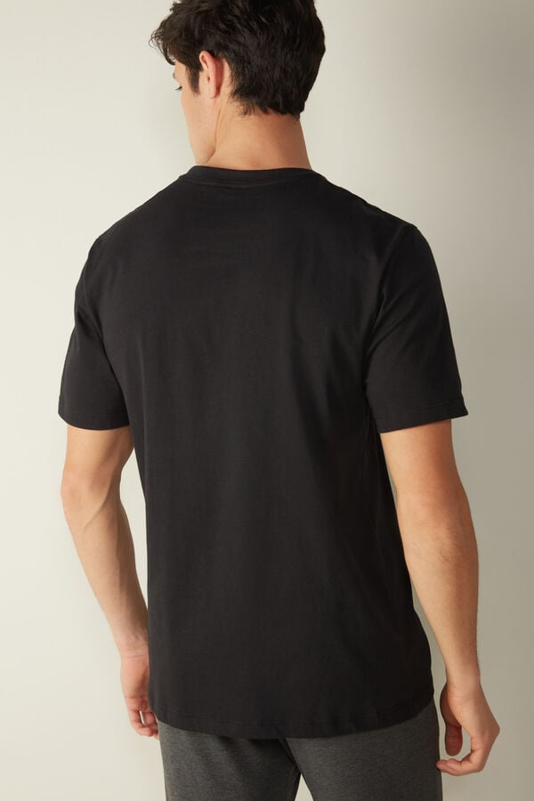 Intimssimi T-shirt in Cotton Jersey Black | AILWC77480